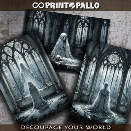 Gotische Geest in de aanwezigheid van de ziel Inpakpapier Vel