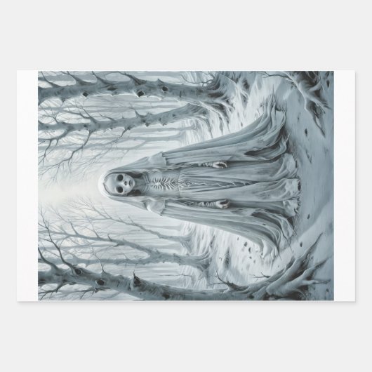 Gotische geest van een kind opgeroepen om onze wer inpakpapier vel (Voorkant 3)