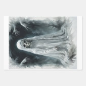 Gotische geest van een kind opgeroepen om onze wer inpakpapier vel (Voorkant)