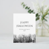 Gotische Gelukkige Halloween Spooky Vakantie Briefkaart (Staand voorkant)
