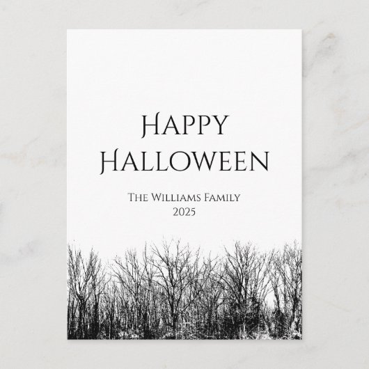Gotische Gelukkige Halloween Spooky Vakantie Briefkaart (Voorkant)