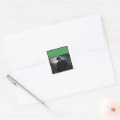 Gotische gentleman onder Volle Maan Sticker (Envelop)