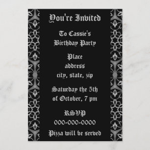 Gotische geometrische caleidoscoop Verjaardagsfees Kaart