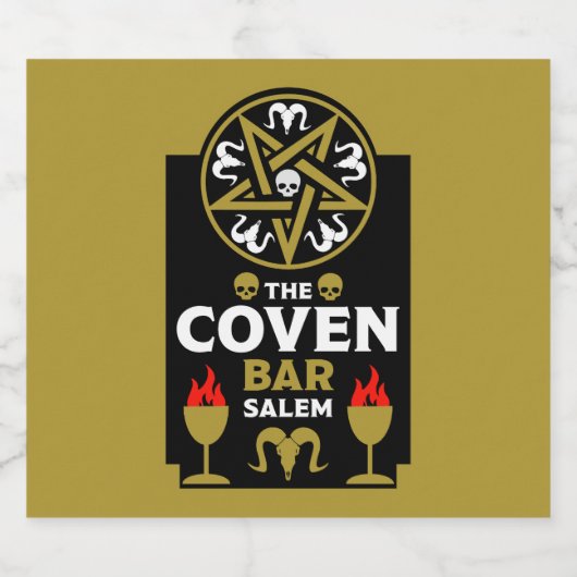 Gotische geschenken en Accessoires Bier Etiket (Enkel label)