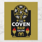 Gotische geschenken en Accessoires Wijn Etiket (Enkel label)