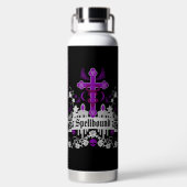 Gotische geschenken voor hem en haar waterfles (Achterkant)