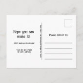 Gotische Ghouls op begraafplaats Halloween Party Uitnodiging Briefkaart (Achterkant)