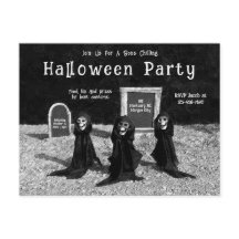 Gotische Ghouls op begraafplaats Halloween Party
