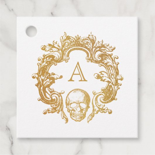Gotische Glam | Favoriete/Cadeau Labels | Wit (Voorkant)