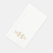 Gotische Glam | Gastenhanddoek | Gouden Monogram Servet (Hoek)