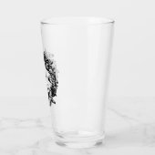 Gotische Glam | Glas | Zwart monogram (Links)