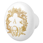 Gotische Glam | Keramische knop | Wit (Rechts)