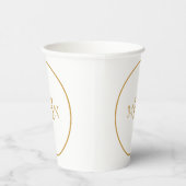 Gotische Glam | Papieren beker | Monogram | Wit (Rechts)