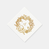 Gotische Glam | Papieren servetten | Wit (Hoek)