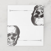 Gotische glam schedel | Kaart plaatsen | Kaart van Plaatskaartje (Buitenkant ongevouwen)