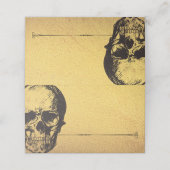 Gotische glam schedel | Plaats kaart of voedsel Ka Plaatskaartje (Buitenkant ongevouwen)
