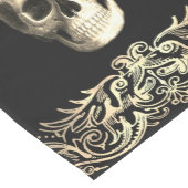 Gotische Glam schedel witte rozen Medium Tafelloper (Hoek)