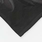 Gotische Glamour Rode Roos Zwarte Sierglam Fleece Deken (Hoek)