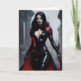 Gotische Godin/Koningin Wenskaart Bedankkaart