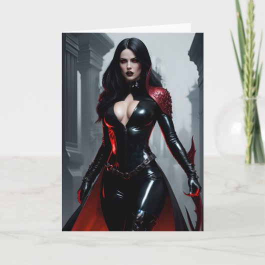 Gotische Godin/Koningin Wenskaart Bedankkaart (Voorkant)