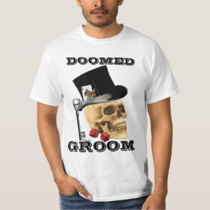 Gotische gokschedel, gedoemde bruidegom t-shirt
