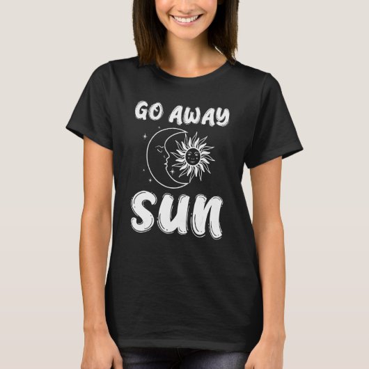 Gotische Goth Punk Gothcore Emo Occult Moon Grafis T-shirt (Voorkant)