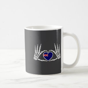 Gotische Goth-skelet Nieuw-Zeeland Kiwi Halloween Koffiemok
