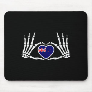 Gotische Goth Skelet Nieuw-Zeeland Kiwi Halloween Muismat