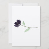 Gotische Gothic Dark bruiloft uitnodiging (Achterkant)