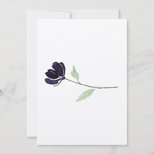 Gotische Gothic Dark bruiloft uitnodiging (Achterkant)