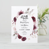 Gotische Gothic Dark bruiloft uitnodiging (Staand voorkant)