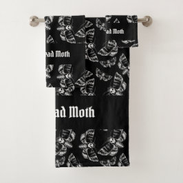 Gotische Gothic doden hoofd Hawk Moth schedel Jouw Bad Handdoek