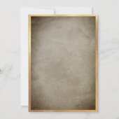 Gotische gouden kasteel sprookje thema kaart (Achterkant)