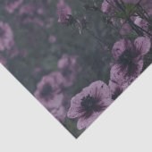 Gotische Graf Marker Kruis Paarse Bloemen Decoupag Tissuepapier (Detail)