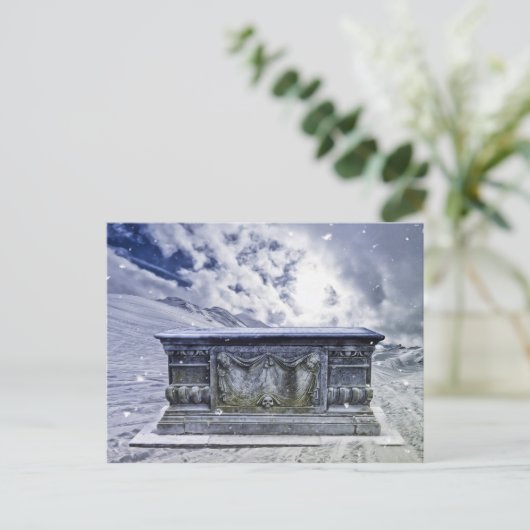 Gotische graftombe briefkaart (Staand voorkant)