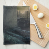 Gotische Graveyard Keuken Schotel Handdoek (Quarter Fold)