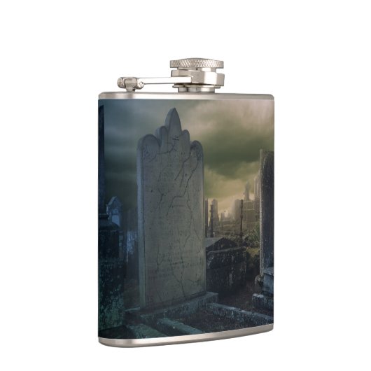 Gotische Graveyard Whiskey Flask Heupfles (Rechts)