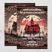  gotische griezelige Halloween Kaart (Voorkant / Achterkant)