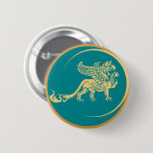 gotische griffioen ronde button 5,7 cm (Voorkant /achterkant)