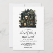 Gotische Groene Apothecaire Alchemie Handfasten Kaart (Voorkant)