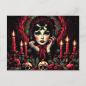 Gotische groeten briefkaart (Voorkant)