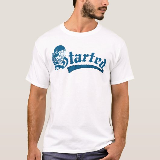 Gotische grunge begon schedel  t-shirt (Voorkant)