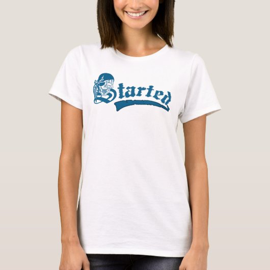 Gotische grunge begon schedel t-shirt (Voorkant)
