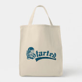 Gotische grunge begon schedel tote bag (Achterkant)