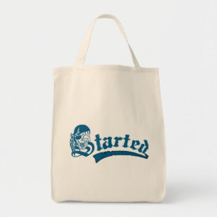 Gotische grunge begon schedel tote bag