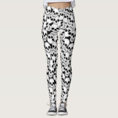 Gotische Grunge schedels Patrooned Leggings (Voorkant)
