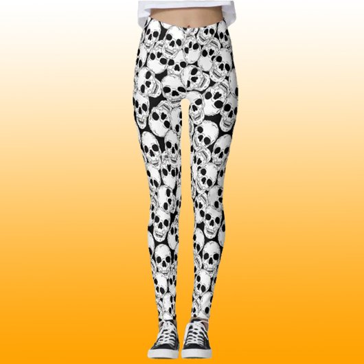 Gotische Grunge schedels Patrooned Leggings