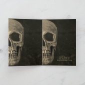 Gotische half schedel hoofd  Sepia Hallobruiloft (Binnen)