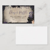 Gotische Halloween Baby is het brouwen van luier R Informatiekaartje (Voorkant / Achterkant)