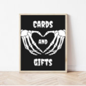 Gotische Halloween Baby shower Kaarten en geschenk Poster